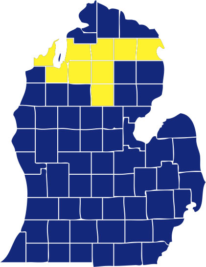 Antrim County Northern Michigan Map